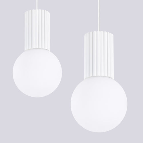 Sollux Lighting Hanglamp HALO 2L wit - 33,5x6x120cm