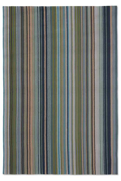 Vloerkleed Harlequin Spectro Stripes-Emerald/Marine/Rust outdoor 200x280 cm - vtwonen shop