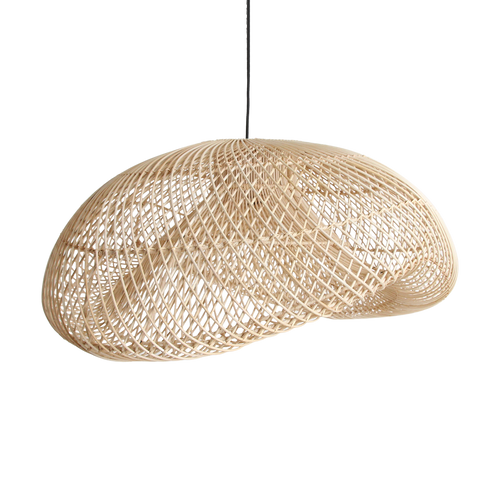 Raw Materials hanglamp Maze Organic XL - 75 cm - Natuurlijk rotan - vtwonen shop