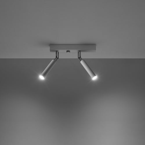 Sollux Lighting Plafondlamp EYETECH 2 wit - 25x3x20cm