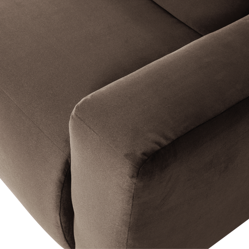 WOOOD 1-zits bank arm rechts Mojo Base - Velvet - Bruin - 74x105x97