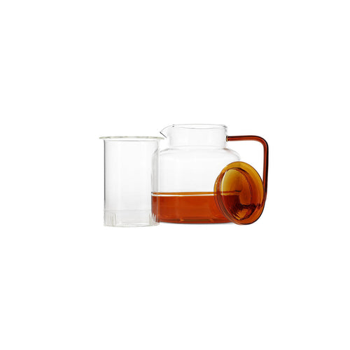 Ona - Theepot 95cl met glazen filter amber Liv