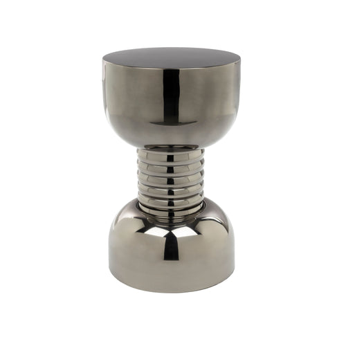 Bold Monkey Gonna Make You Sweat Metal Bijzettafel/ kruk Rond 29 cm Zilver - vtwonen shop