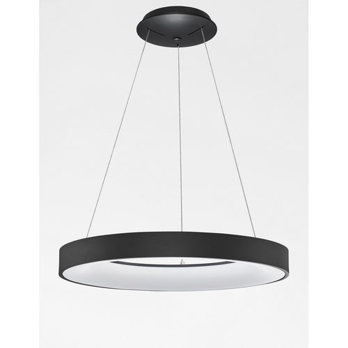 Merano Bancroft 60cm geïntegreerde led-plafondlamp Sandy zwart aluminium LED 50W 3250Lm 3000K