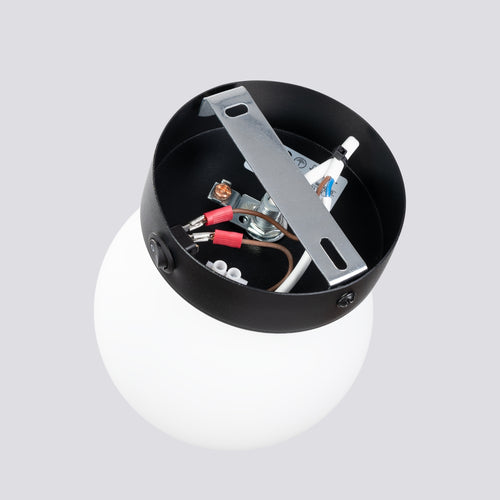 Sollux Lighting Wandlamp YOLI 1 zwart - 12x14x12cm