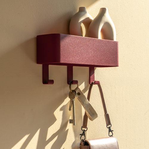 Spinder Design kapstok Dax Play 3 - Burgundy - 3 haken