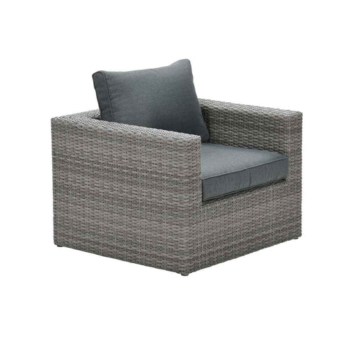 Orangebird lounge fauteuil - organic grey - reflex black - vtwonen shop
