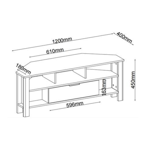Calicosy - TV-meubel - Licht hout - 40x120x45 cm