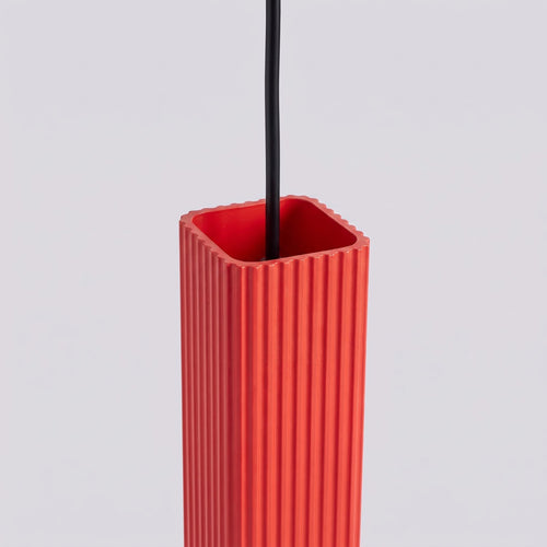 Sollux Lighting Hanglamp RAYO 3L rood - 45x6x98cm