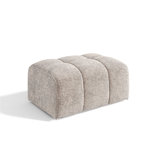 Sia Home - Zitzakken BARI - Chenille fluweel - Beige - 82cm