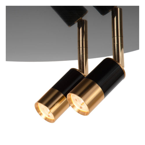 Lucide plafonnière JUBEL - Geïntegreerde LED - Zwart chroom