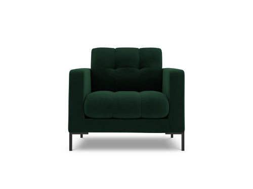 Cosmopolitan Design Fauteuil Bali flueel, flessengroen - 96x87x75cm