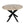 StarFurn Eettafel Ferris - Rond Zwart Eikenhout - 130x130x76cm