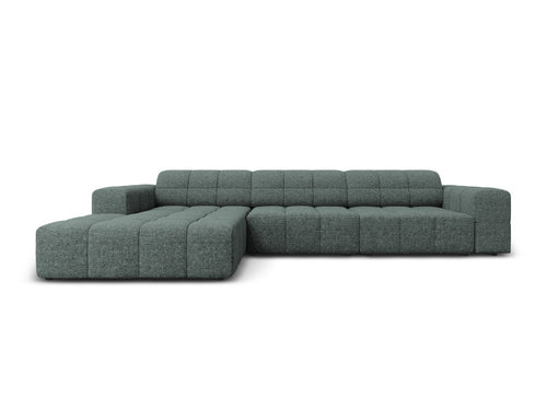 Cosmopolitan Design linker hoekbank Chicago 4-zits, chenille olie - 167x294x78cm