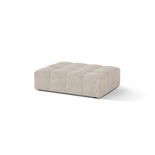 Cosmopolitan Design - Poef Chicago chenille lichtbeige - 84x102x42cm