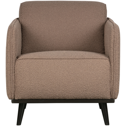 WOOOD fauteuil met arm Statement - Polyester - Nougat - 77x72x93