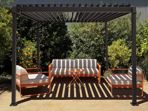 MIRADOR Pergola 80 Solid 3x4m - Antraciet - vtwonen shop