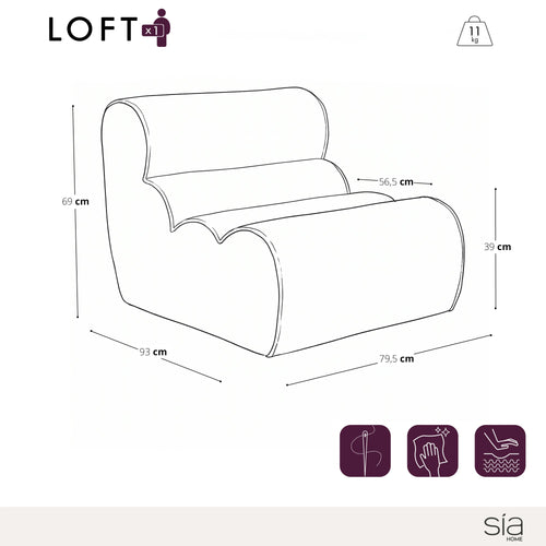 Sia Home -  LOFT -   79.5cm
