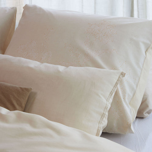 Walra - Dekbedovertrek Yarrow Elegance - 140x220 cm - Zand