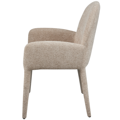 vtwonen eetkamerstoel met armleuning Elegance - Grijs - 83x54x57