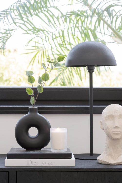 J-Line decoratie tak Judaspenning - kunststof - groen - 24 stuks