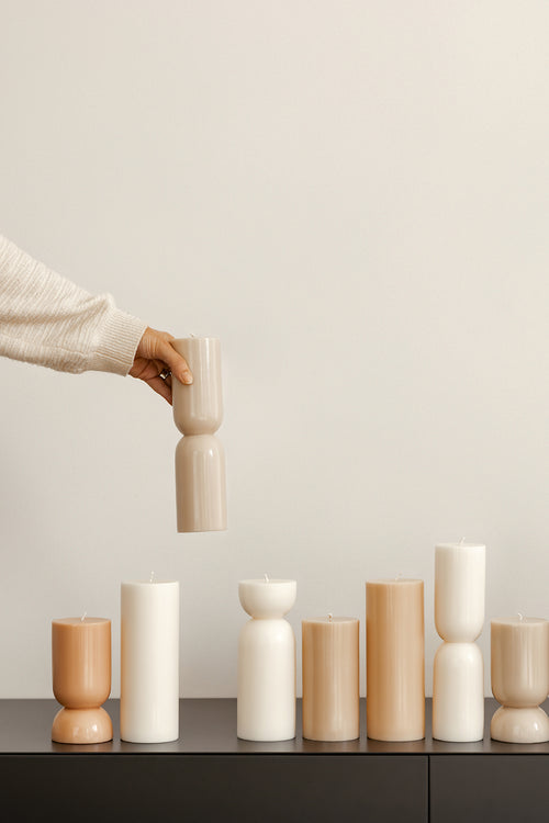 Originalhome kaars organische vorm - roomwit - M - vtwonen shop