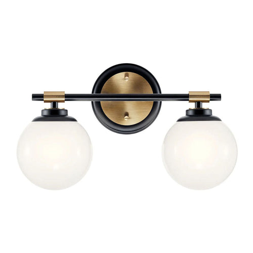 Badezimmer-Wandleuchte Modern Schwarz, Champagner Bronze 3000K IP44 2x G9