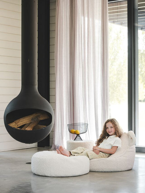 Wigiwama Poef - Roomwit - vtwonen shop