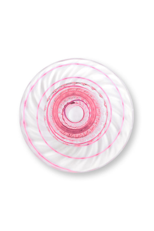 Pip Studio - Kandelaar - Roze - Glas Swirl - 20cm - vtwonen shop