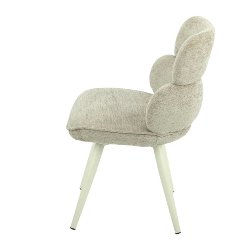 StarFurn Eetkamerstoel Abby - Taupe Stof - Set van 2 - vtwonen shop