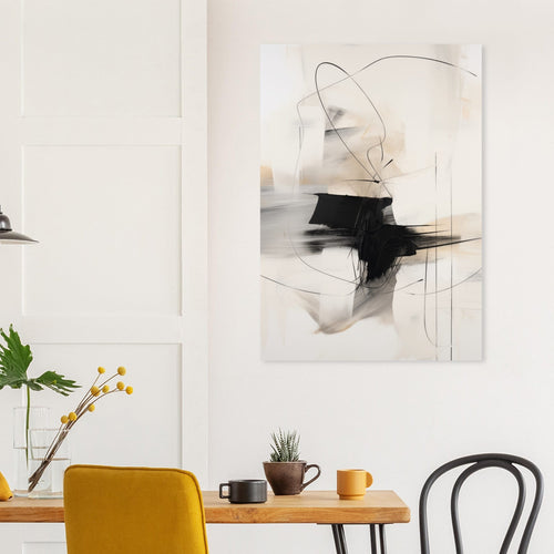 Artfulprints  Abstract - Chique brush 9   poster A4 21x29.7 cm