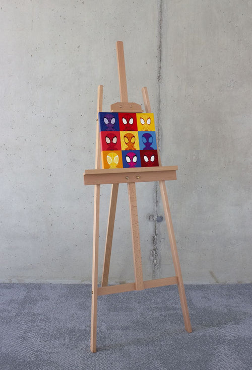 Komar vlies op frame Spider-Man rood, blauw en groen - 30 cm x 30 cm - 612822 - vtwonen shop