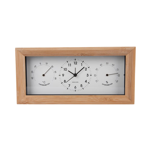 Karlsson wekker Neat Rectangle - wit - 26x5.4x12.8cm - Vaderdag - Vaderdagcadeau - Vaderdag cadeautje voor hem