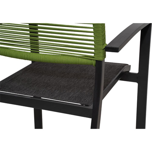 Lesli Living bistrostoel Vitolini - groen - 57x62x87cm