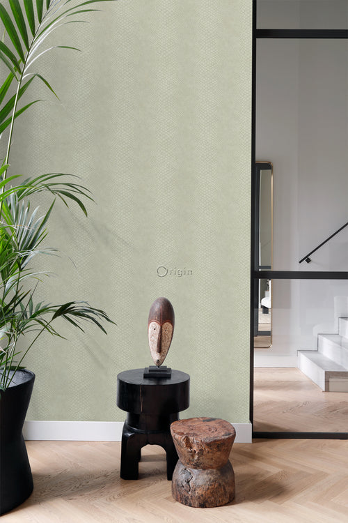 Origin Wallcoverings behang slangenprint kiezelgrijs - 0,53 x 10,05 m - 347767 - vtwonen shop