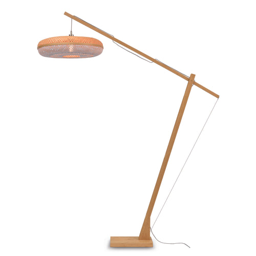 GOOD&MOJO vloerlamp Palawan - bruin - Ø60cm - vtwonen shop