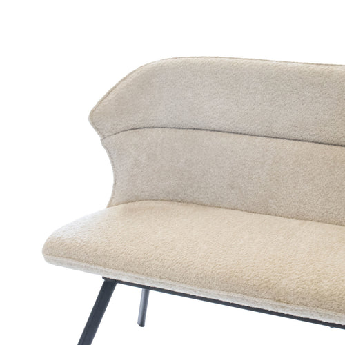 Giga Meubel Eetkamerbank Avery - Beige Stof - 160x60x88cm - vtwonen shop