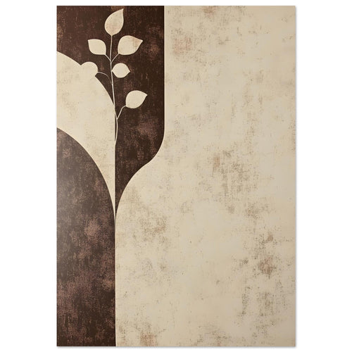 Artfulprints Poster met Lijst Boho – Earthen divide   - 50x70 cm - beige
