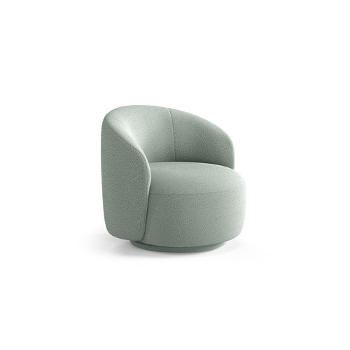 Cosmopolitan Design - Draaistoel Savona boucle munt - 83x86x76.5cm
