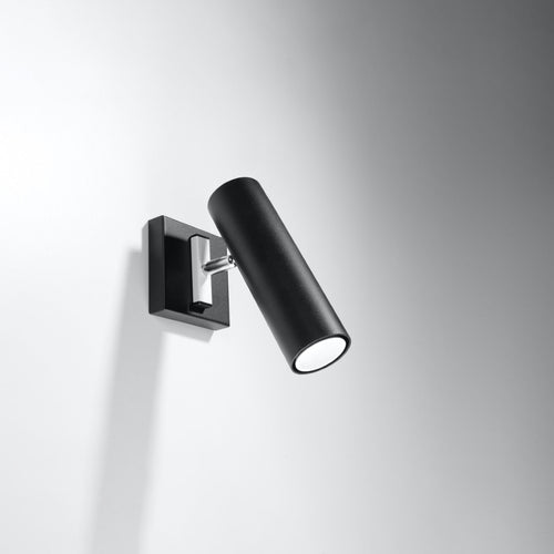 Sollux Lighting Wandlamp DIREZIONE zwart - 8x8x20cm