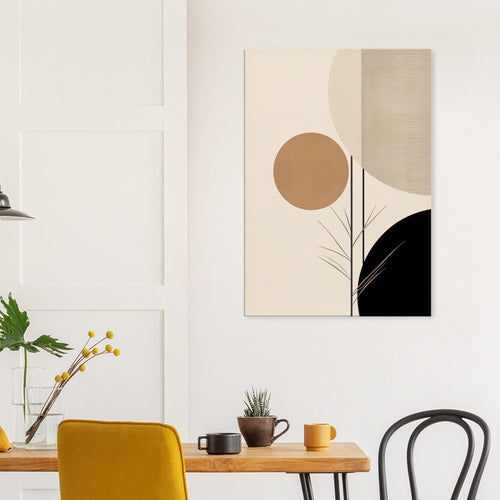 Artfulprints Canvas Japandi - Abstract II canvas - 40x60 cm - beige