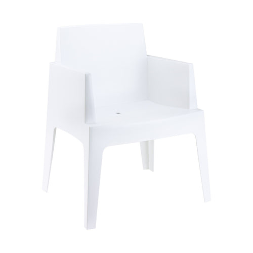 Garden Impressions tuinstoel Box wit - 4 stuks