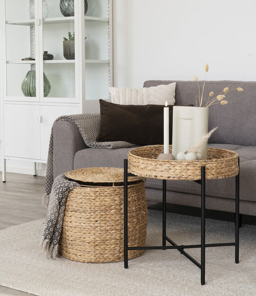 Rebellenclub Bijzettafel Suomi - ø43 - Riet - vtwonen shop