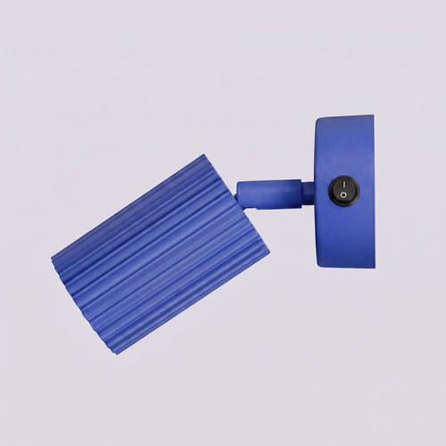 Sollux Lighting Wandlamp KARBON ultramarijn met schakelaar - 8x16x16cm