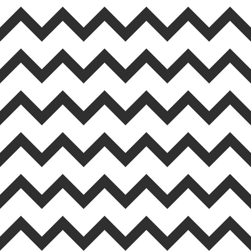 ESTAhome behang zigzag motief zwart wit - 53 cm x 10.05 m - 139115