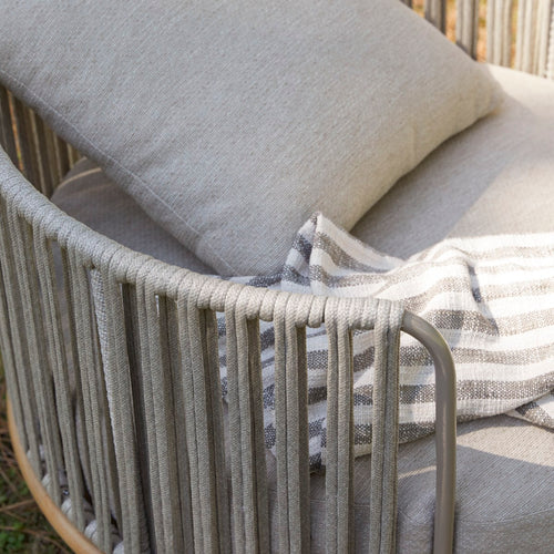 Tikamoon Tuinfauteuil in massief teak en stof - Beige - vtwonen shop