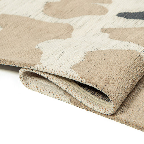 Lola&Moi vloerkleed Men In Black - zwart - 140x200cm