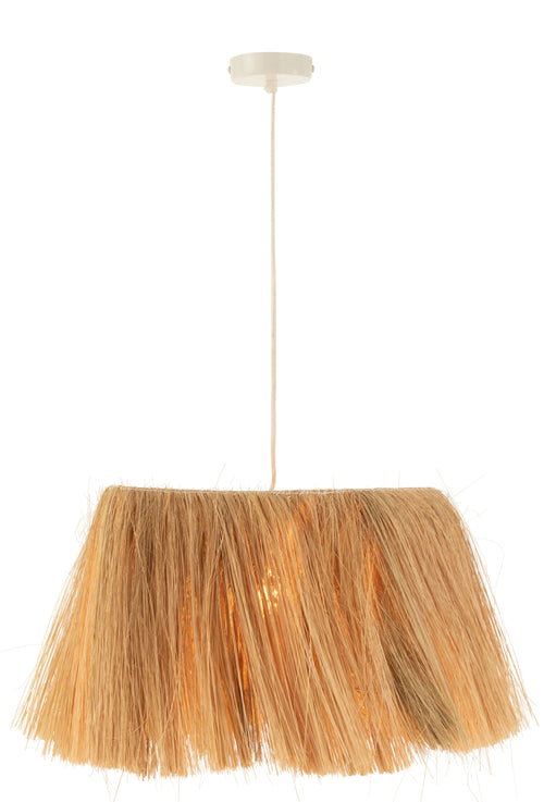 J-Line tafellamp Bahamas - hout/gras - naturel - vtwonen shop