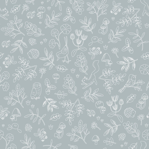 Little Dutch Vliesbehang - Forest Wonders Denim blue - 1000x53 - vtwonen shop
