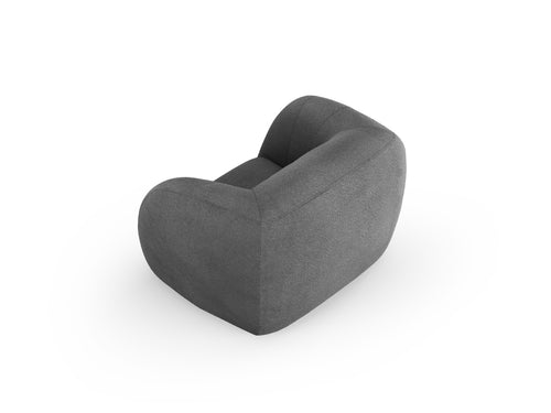Cosmopolitan Design Fauteuil Essen boucle, donkergrijs - 95x130x86cm